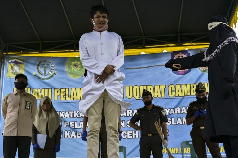 Indonesian man collapses while being flogged 146 times for raping child