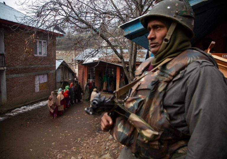 Indians brave high security, virus fears to vote in Kashmir’s first election