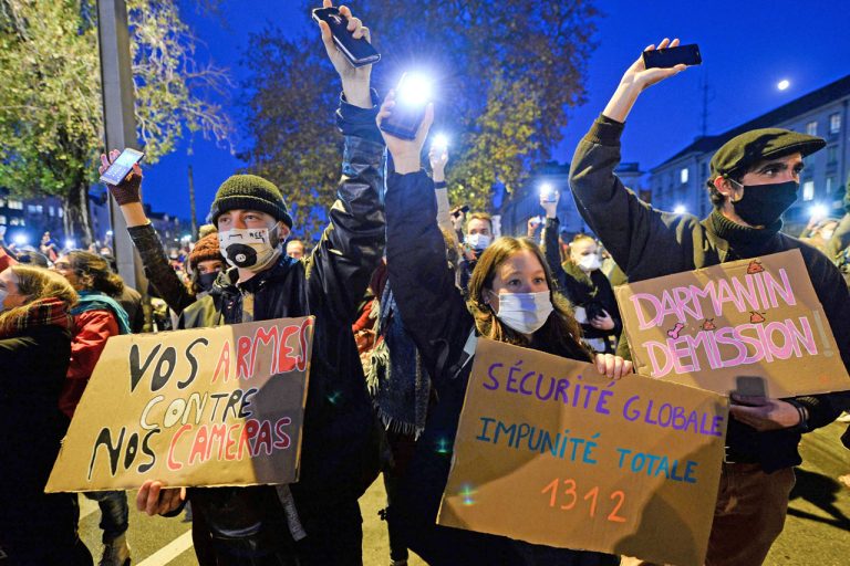 Protests over new French security law