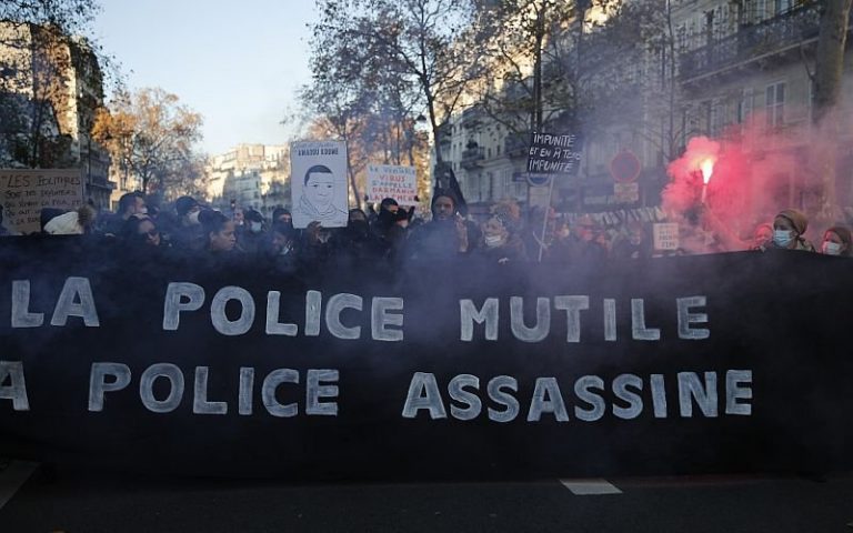 French police face charges over black man’s beating