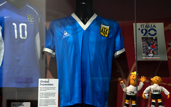 Maradona’s ‘Hand Of God’ shirt could be yours for US$2 mil