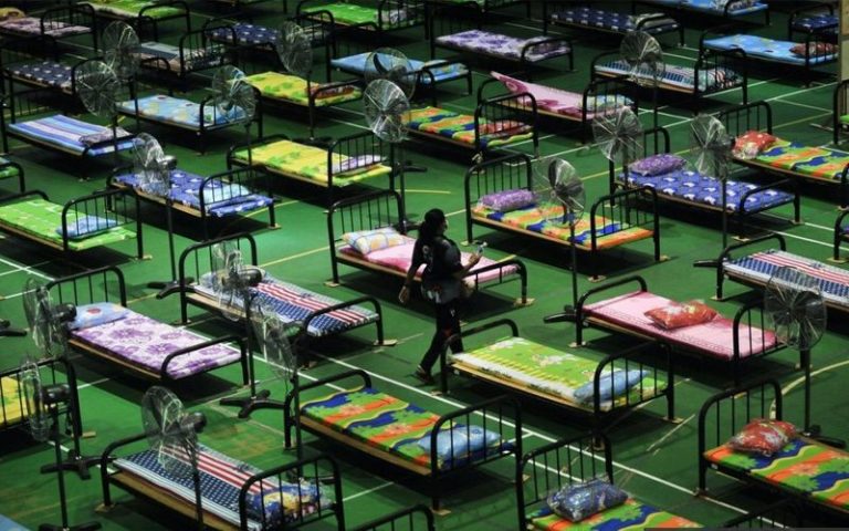 500-bed ward set up at migrant detention camp