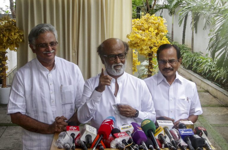 Superstar Rajinikanth enters politics, to launch party next month