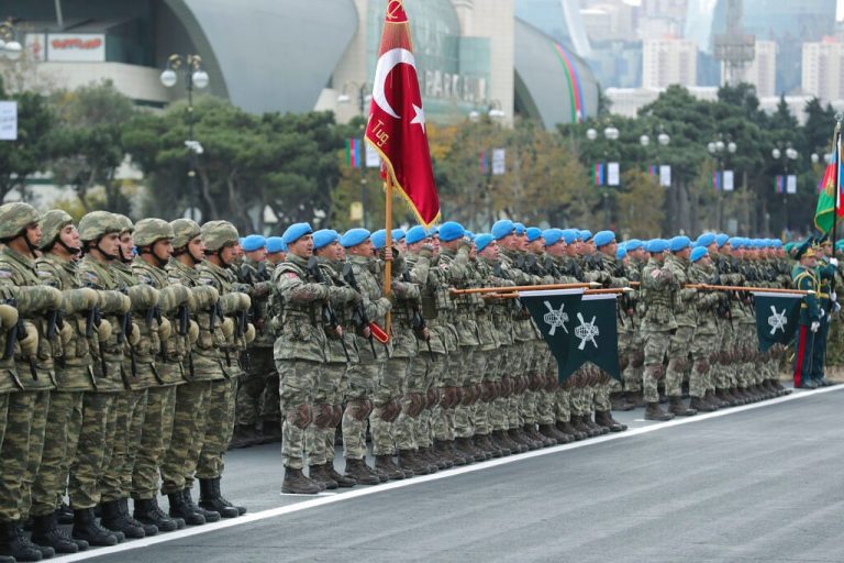 In Baku, Erdogan hails Azerbaijan’s ‘glorious’ win over Armenia