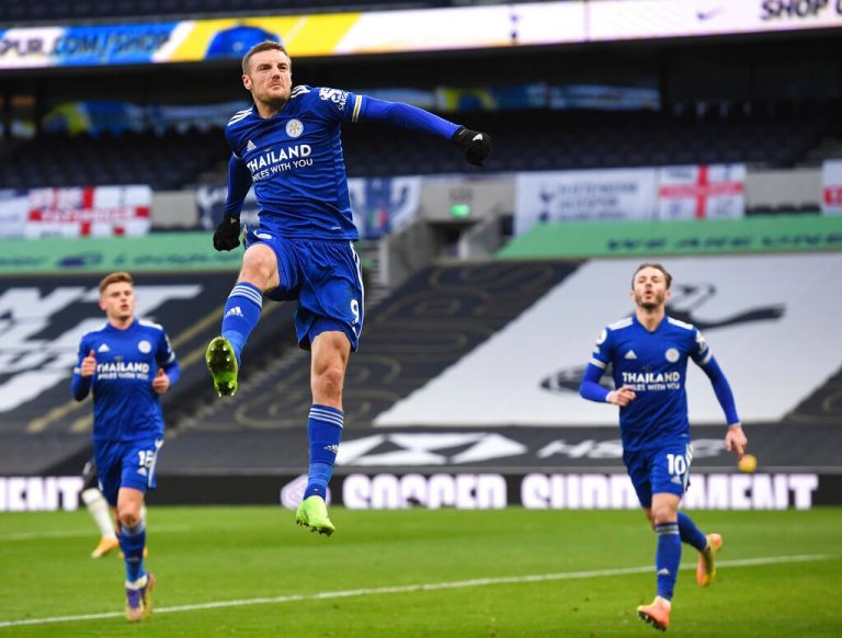 Leicester dent Tottenham’s Premier League challenge