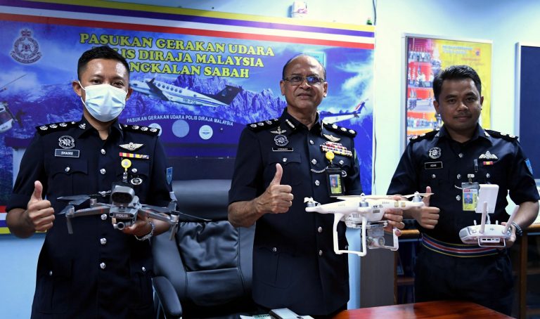 Sabah police drone unit helps monitor SOP compliance