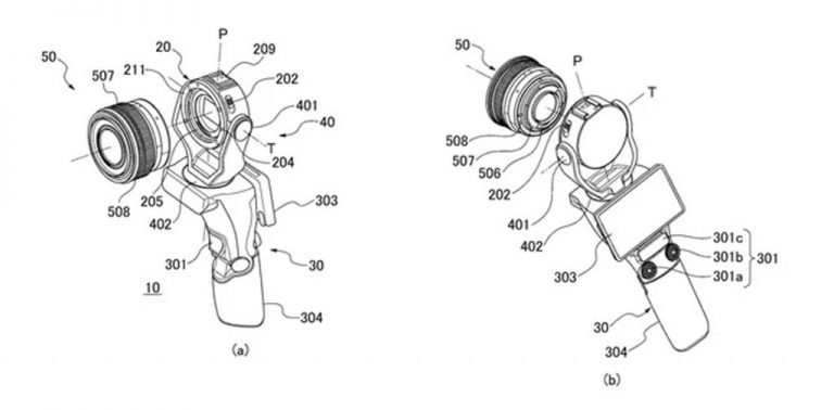 Recently Discovered Canon Patent Reveals A One-Handed Camera With Interchangeable Lens Capability