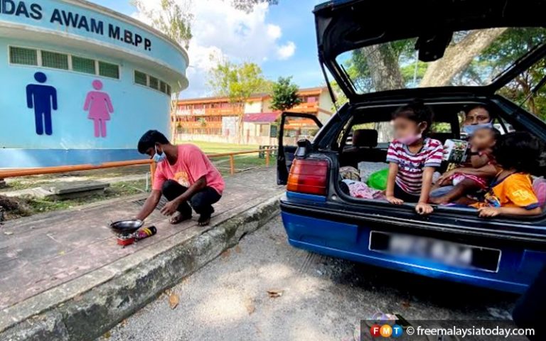 When home is a car and a public toilet