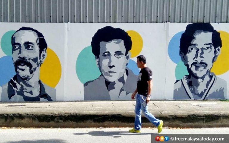 Legenda bola sepak P Pinang ‘kembali’ di Stadium Bandaraya dalam mural