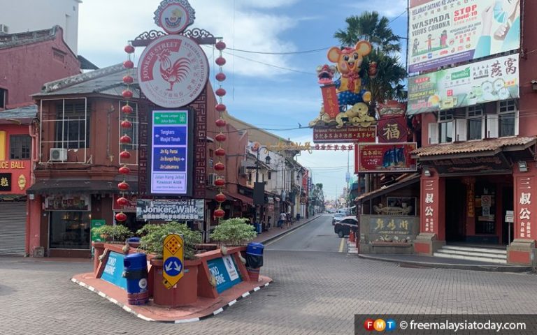Perniagaan di Jalan Jonker di Melaka ragu-ragu pelancongan zon hijau