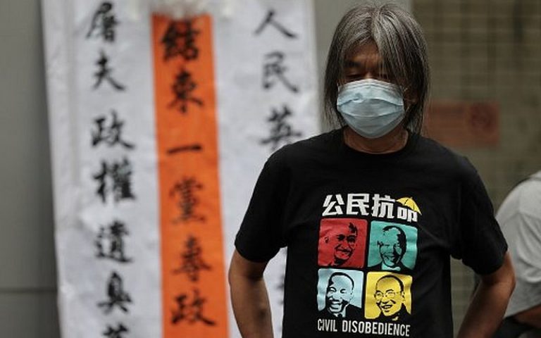 HK charges 8 democracy activists for security law protest