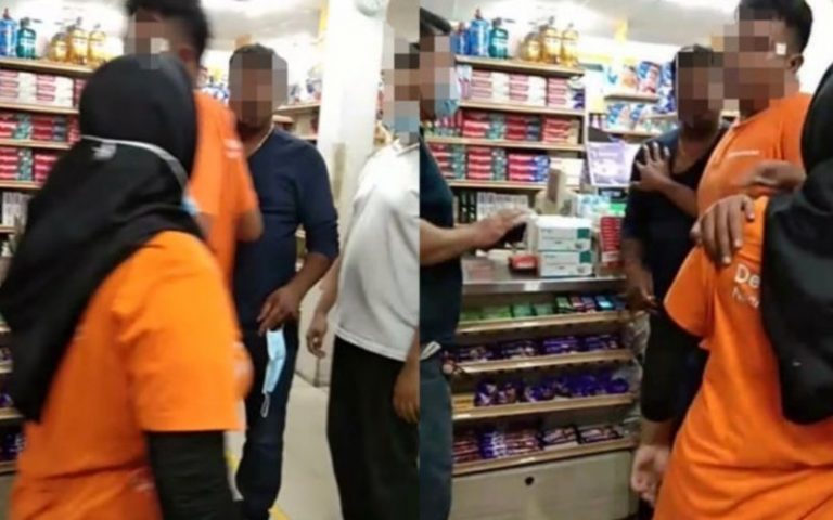 Polis tahan lelaki ludah, maki pekerja kedai runcit