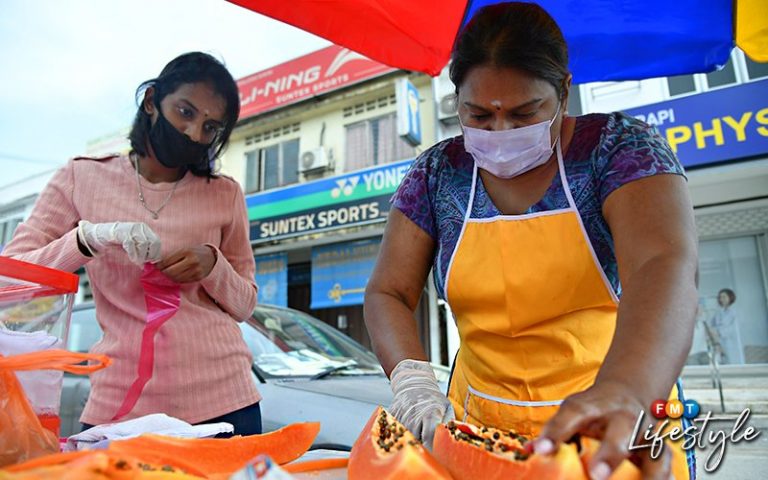 Penniless, student resorts to selling fruits to pay university fees
