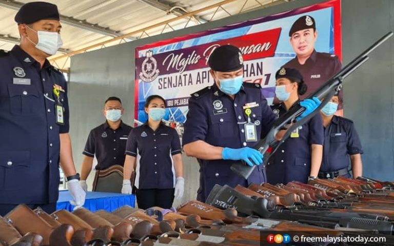 Polis Penampang lupus 60 senjata api tak dituntut pemilik berdaftar