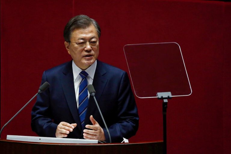 S. Korea’s Moon suspends top prosecutor, sending ratings to record lows