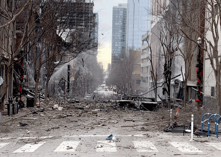 Major blast hits Nashville after chilling bomb warning