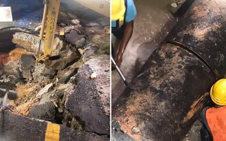 Burst pipe causes water cuts to parts of Klang, Shah Alam