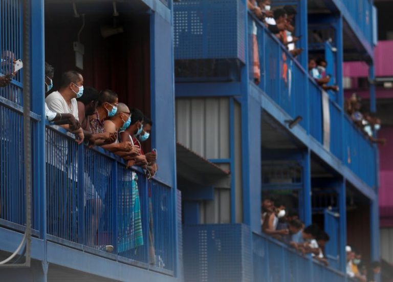 Half of Singapore’s migrant workers in dormitories have had Covid-19