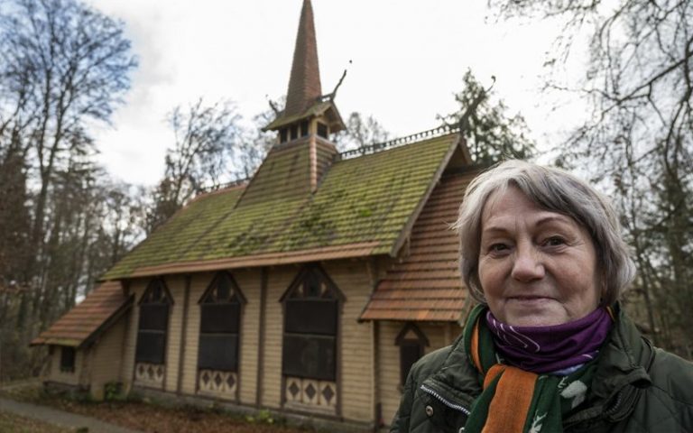 Atheists save old wooden German church piece by piece