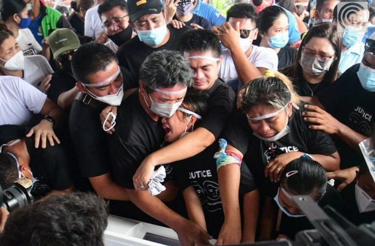 Filipino mum, son shot dead by off-duty policeman laid to rest