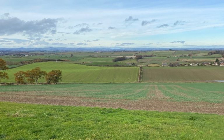 The historical battle site of Flodden Field