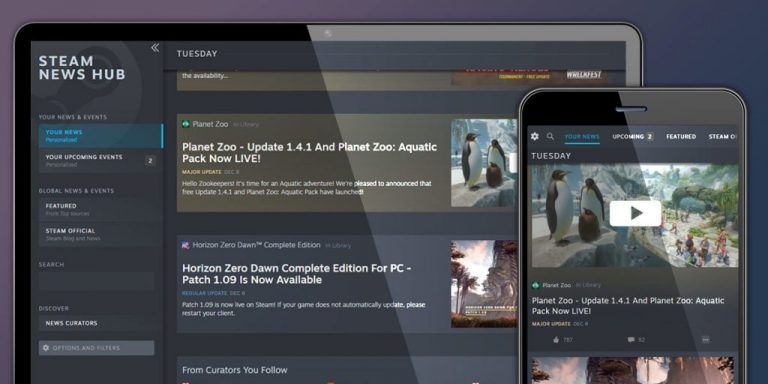 Valve Launches News Hub On Desktop And Mobile Versions Of Steam