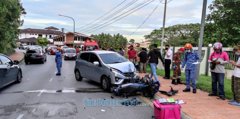 Food delivery rider dies after head-on collision at Jalan Bampfylde