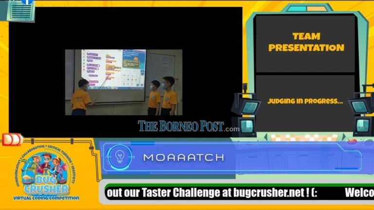 Team MoAAAtch crowned champion of inaugural Sarawak BugCrusher 2020 Junior Hackathon