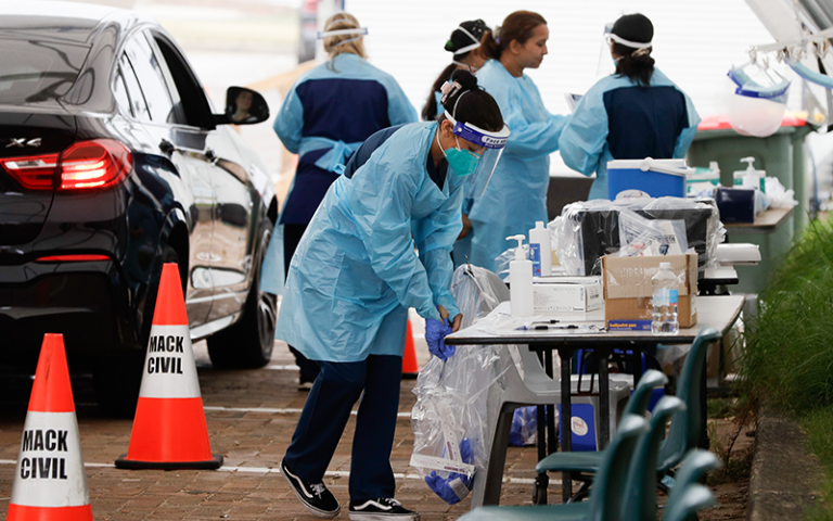 Sydney records 30 new Covid cases as cluster in suburbs grows