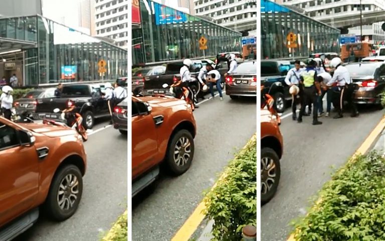 2 kali cuba langgar polis