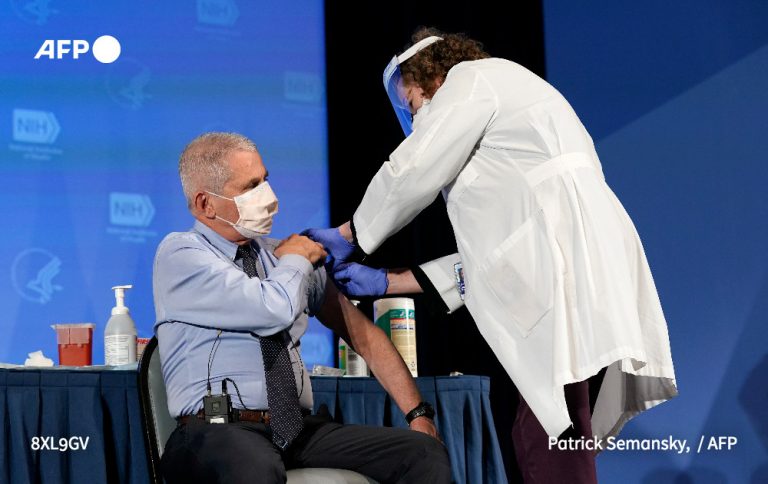 Top US scientist Anthony Fauci receives Covid-19 vaccine