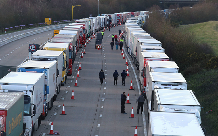 Channel logjam eases for thousands of truckers blocked in Britain