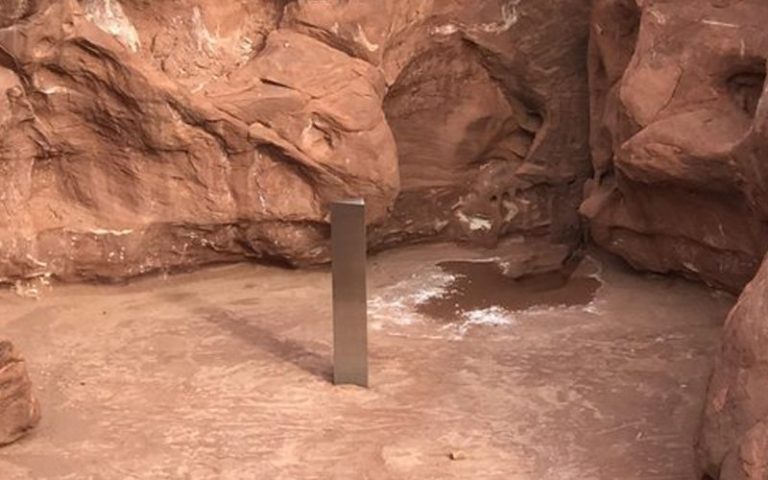 Mystery monolith appears, then vanishes in Romania
