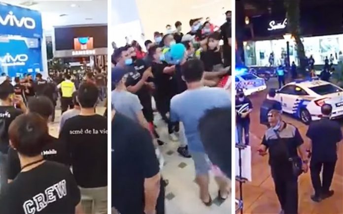 42 ditahan bergaduh berebut pelanggan depan Plaza Low Yat