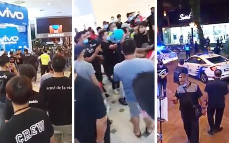 42 ditahan bergaduh berebut pelanggan depan Plaza Low Yat
