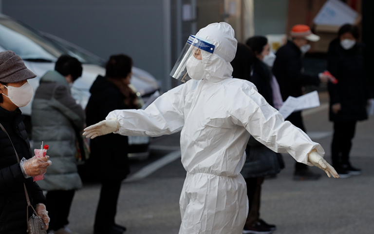 S. Korean PM hints first-time lockdown as cases hit second daily record