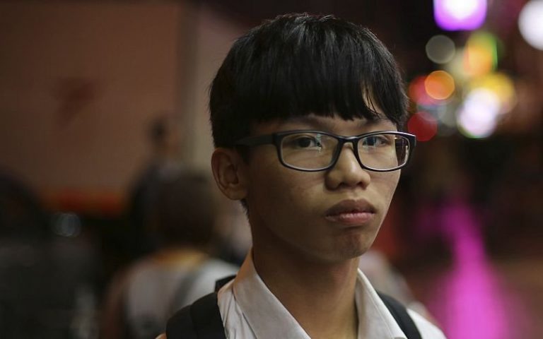Hong Kong teen found guilty of desecrating Chinese flag