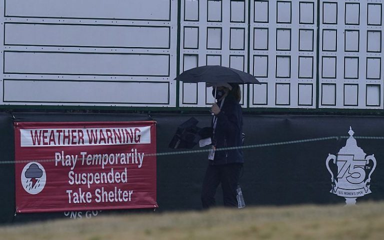 Severe storm postpones finish of US Women’s Open