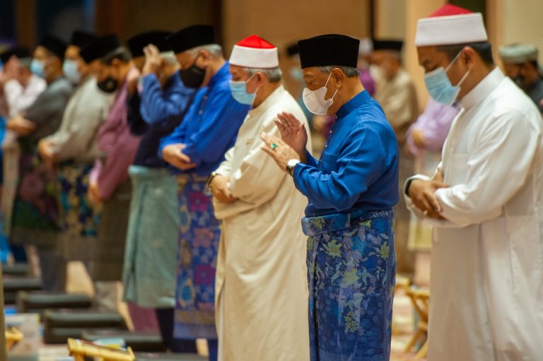 Prime Minister Muhyiddin Yassin attends special prayers in conjunction with PN govt's first anniversary