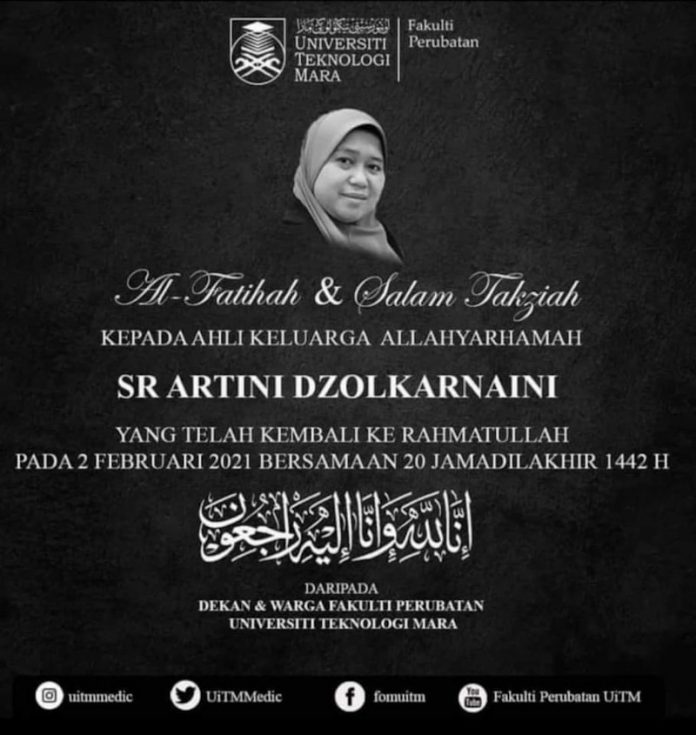 UiTM hospital nurse births fifth child, dies from Covid-19 complications just days later