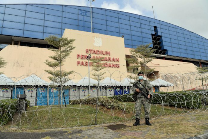 Covid-19: Tight security measures at Pasir Gudang Indoor Stadium quarantine centre