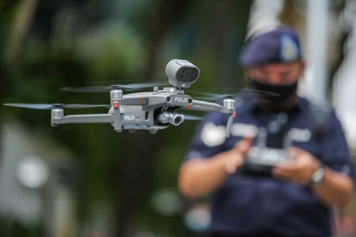 Armed Forces use drones to encourage Sibu residents to comply with SOP