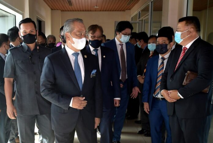 PM Muhyiddin arrives in Kuching for two-day visit