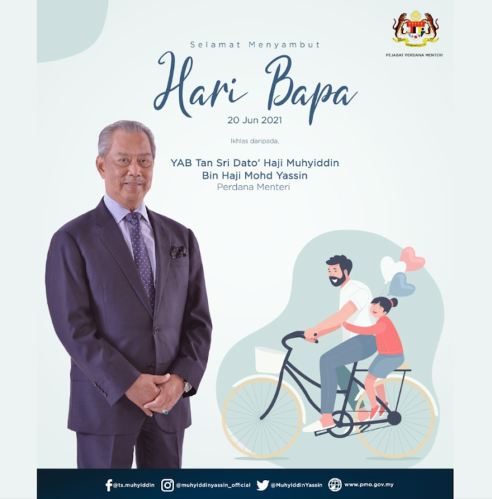 PM Muhyiddin extends Father’s Day greetings