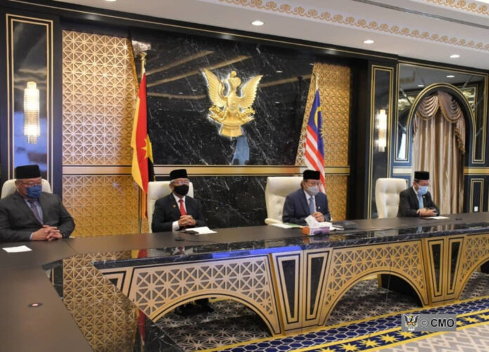 Acceleration of Covid-19 immunisation programme in Sarawak among issues discussed during GPS leaders’ virtual audience with Agong