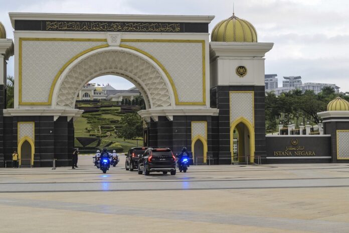 PM Muhyiddin leaves Istana Negara after audience with Agong