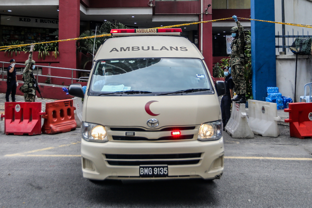In N. Sembilan, ambulance exhaust leak leaves one dead, three others unconscious