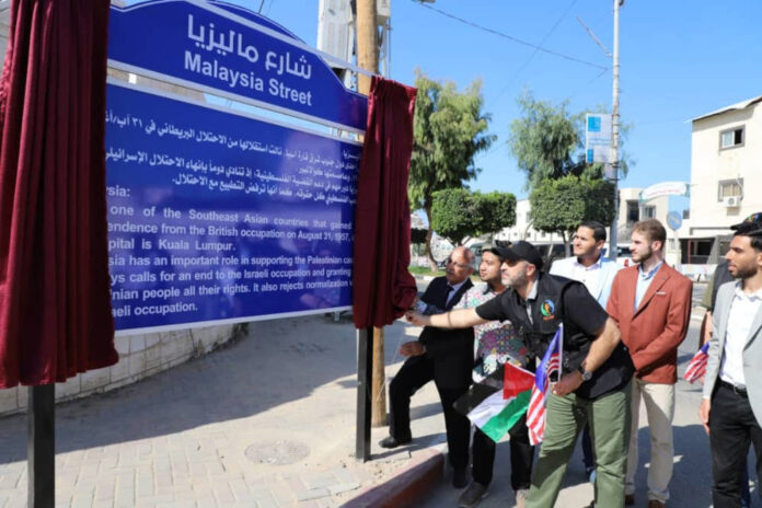 A road in Gaza gets the name ‘Malaysia Street’