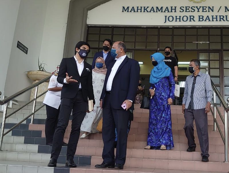 Muar MP Syed Saddiq arrives at JB court to face money laundering charge