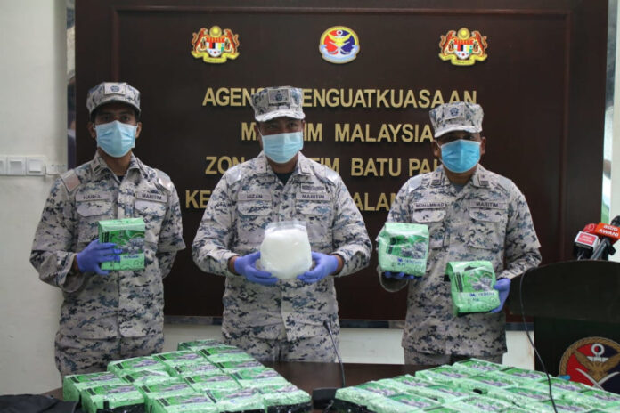 In Johor, MMEA seizes RM1.95m worth of syabu off Muar coast